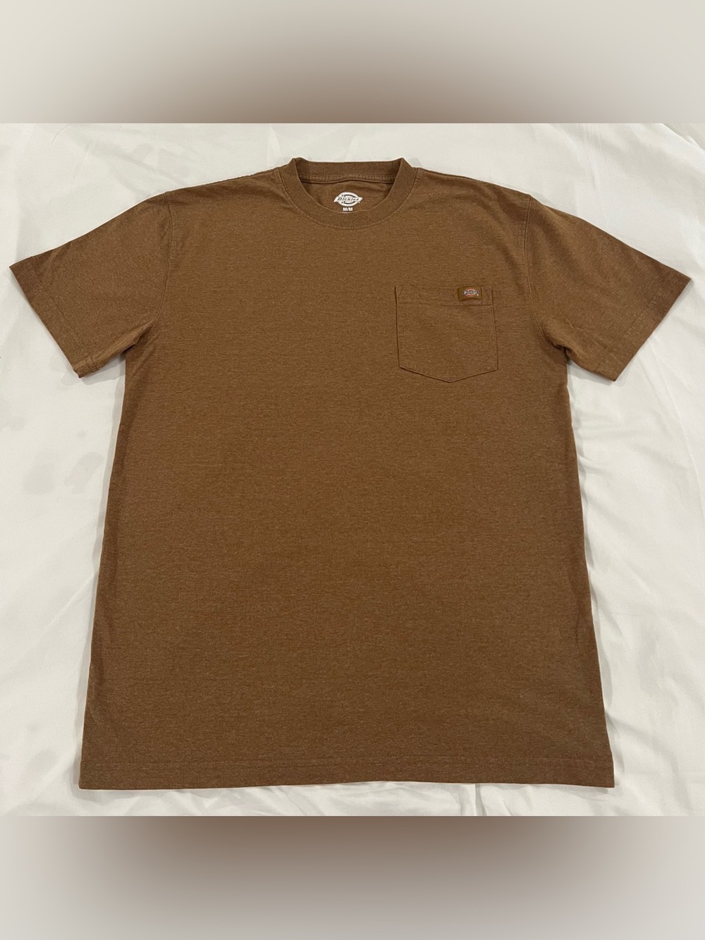 Dickies Men’s Short Sleeve Heavyweight Pocket T-Shirt Brown Heather Size M